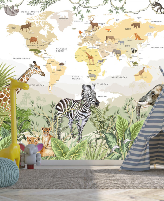 PAPIER PEINT:  SAVANE SECRÉTE SKU2424